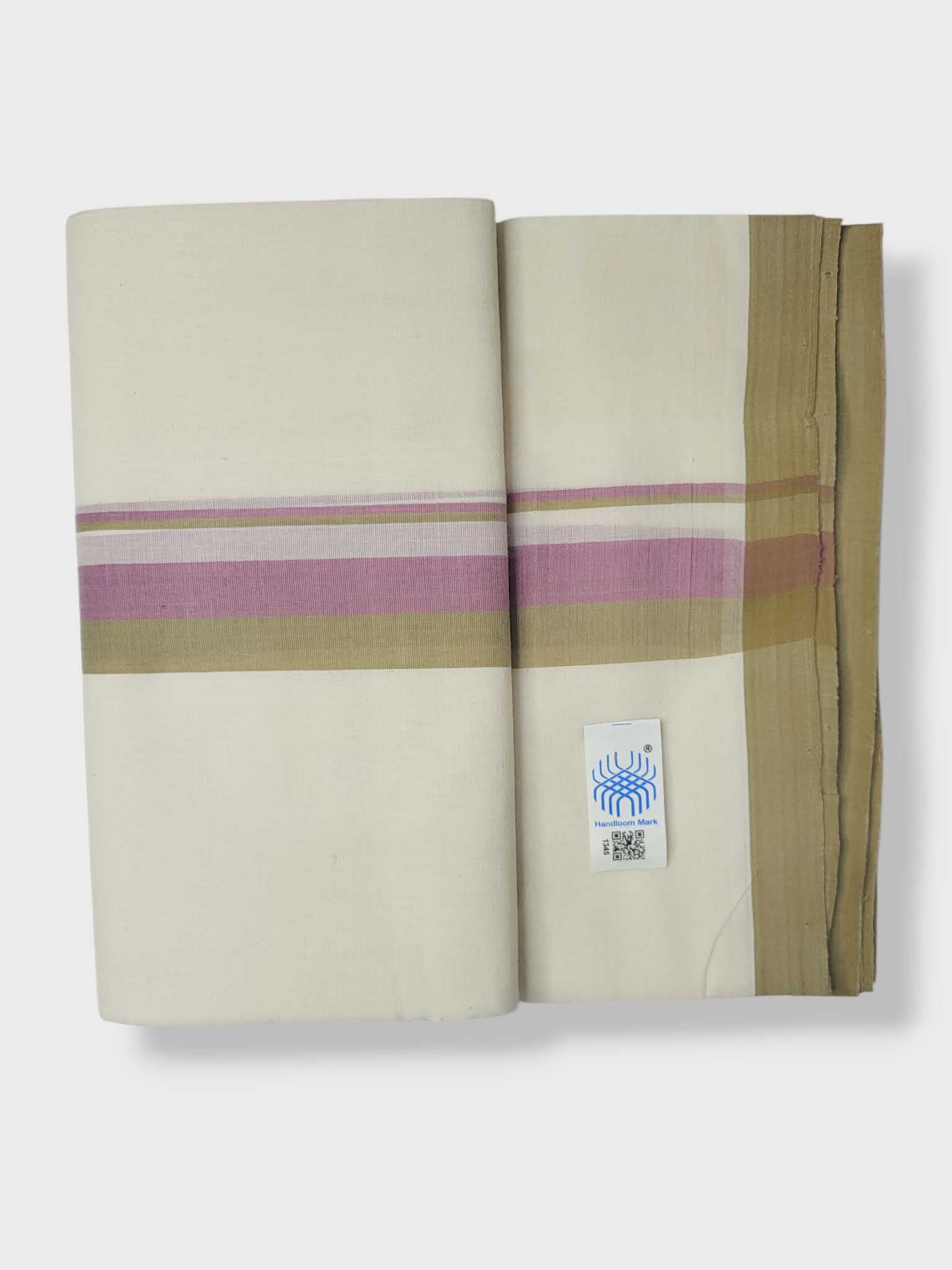 Kerala Balaramapuram Pure Cotton Handloom Mundu/Dhoti