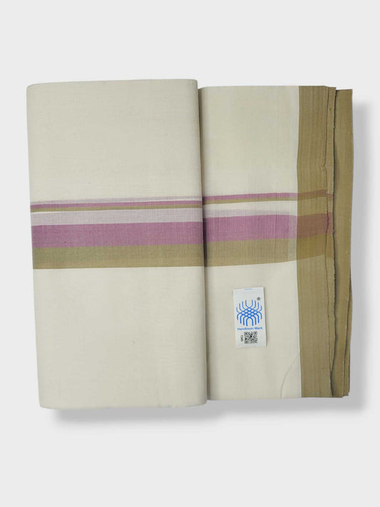 Kerala Balaramapuram Pure Cotton Handloom Mundu/Dhoti