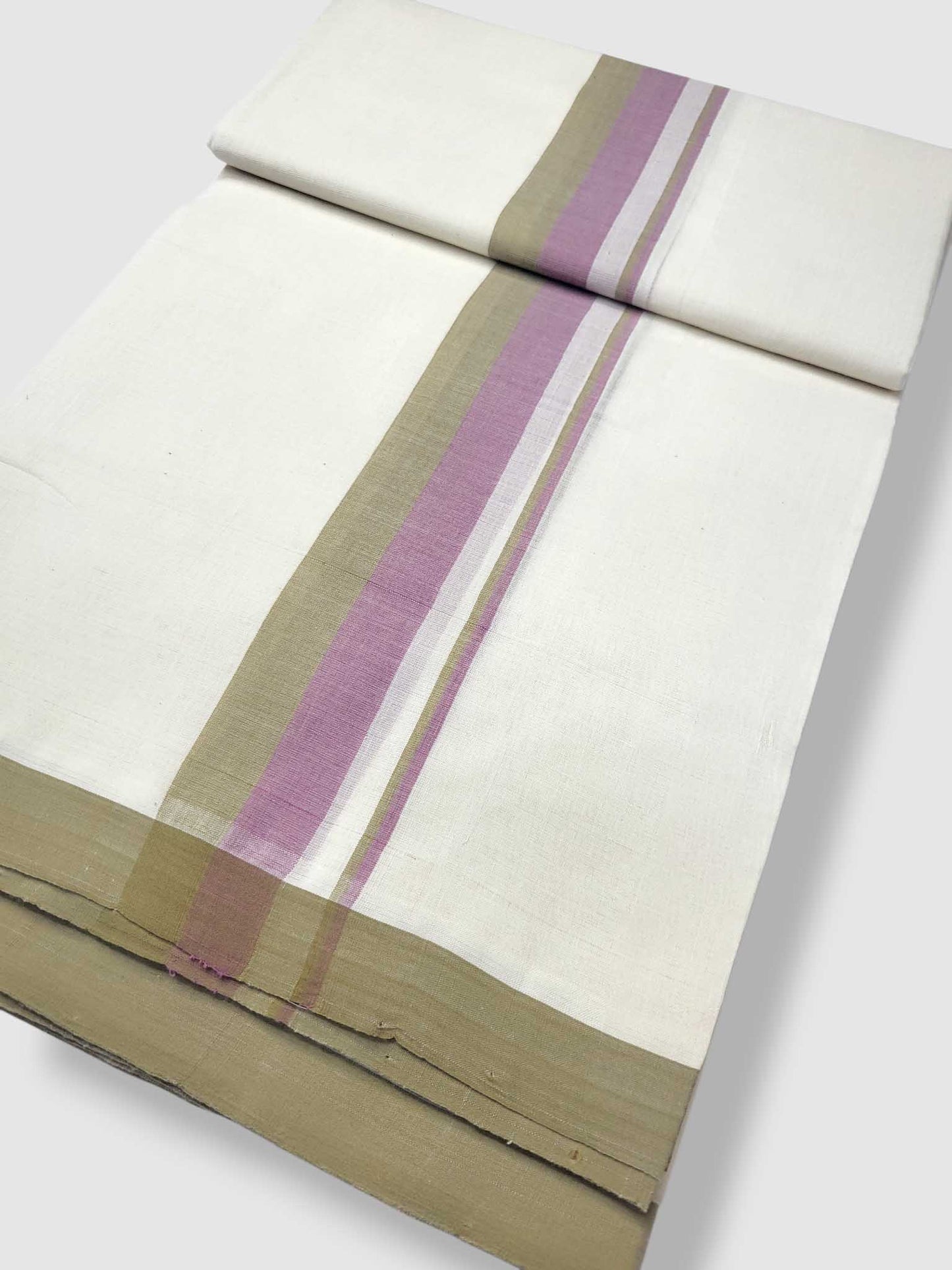 Kerala Balaramapuram Pure Cotton Handloom Mundu/Dhoti