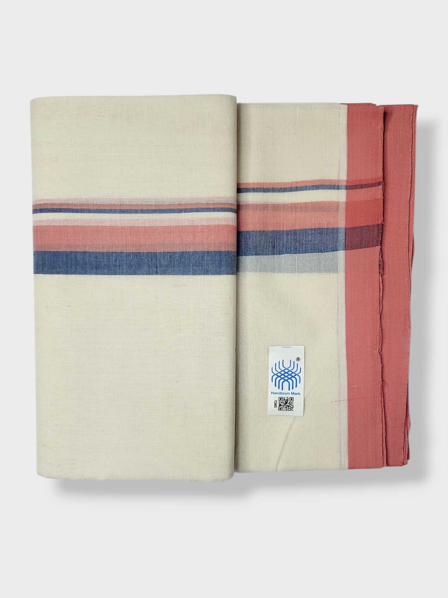 Kerala Balaramapuram Pure Cotton Handloom Mundu/Dhoti