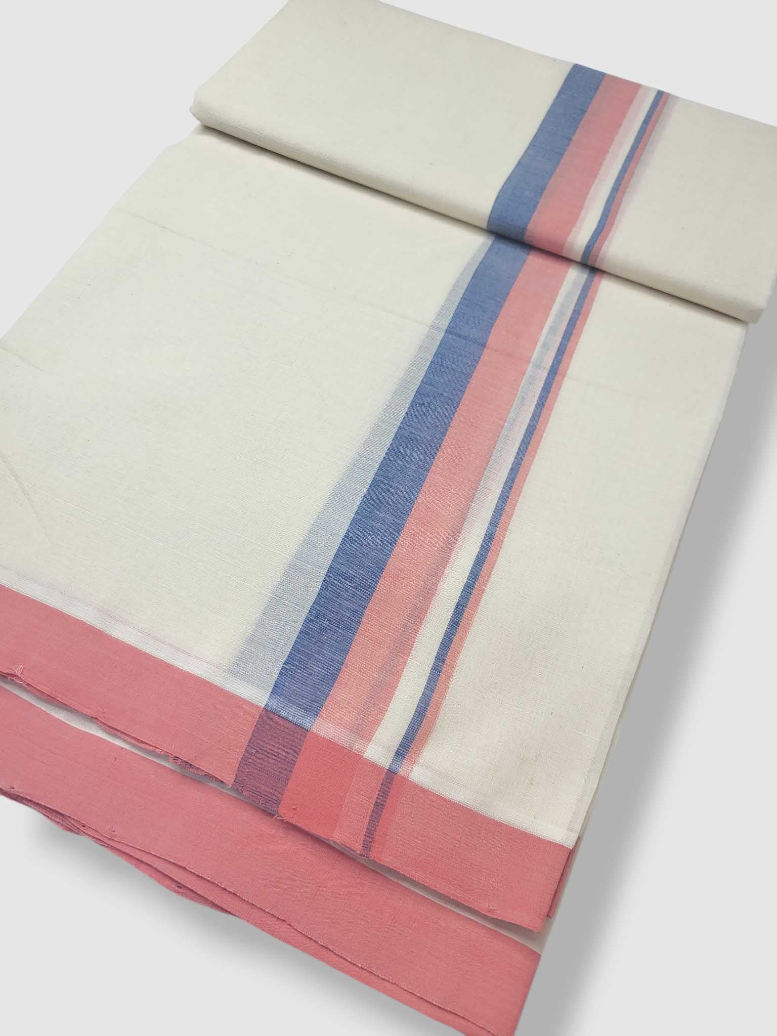 Kerala Balaramapuram Pure Cotton Handloom Mundu/Dhoti