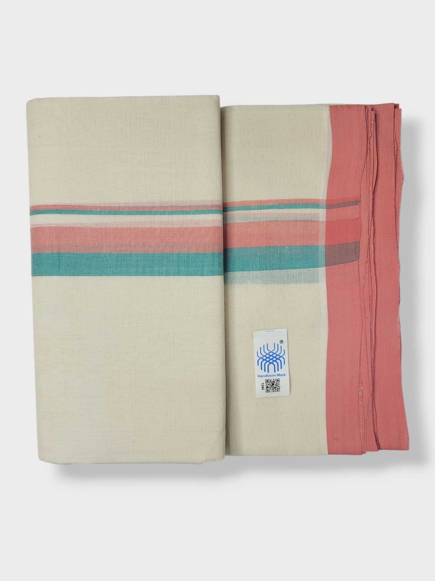 Kerala Balaramapuram Pure Cotton Handloom Mundu/Dhoti