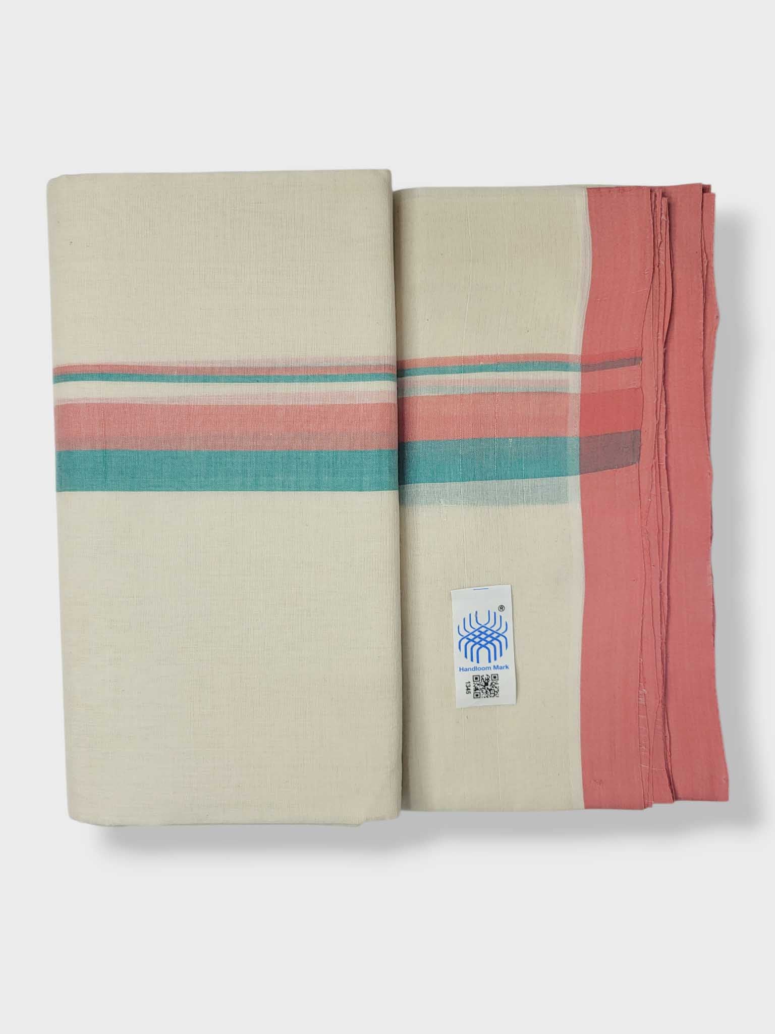 Kerala Balaramapuram Pure Cotton Handloom Mundu/Dhoti