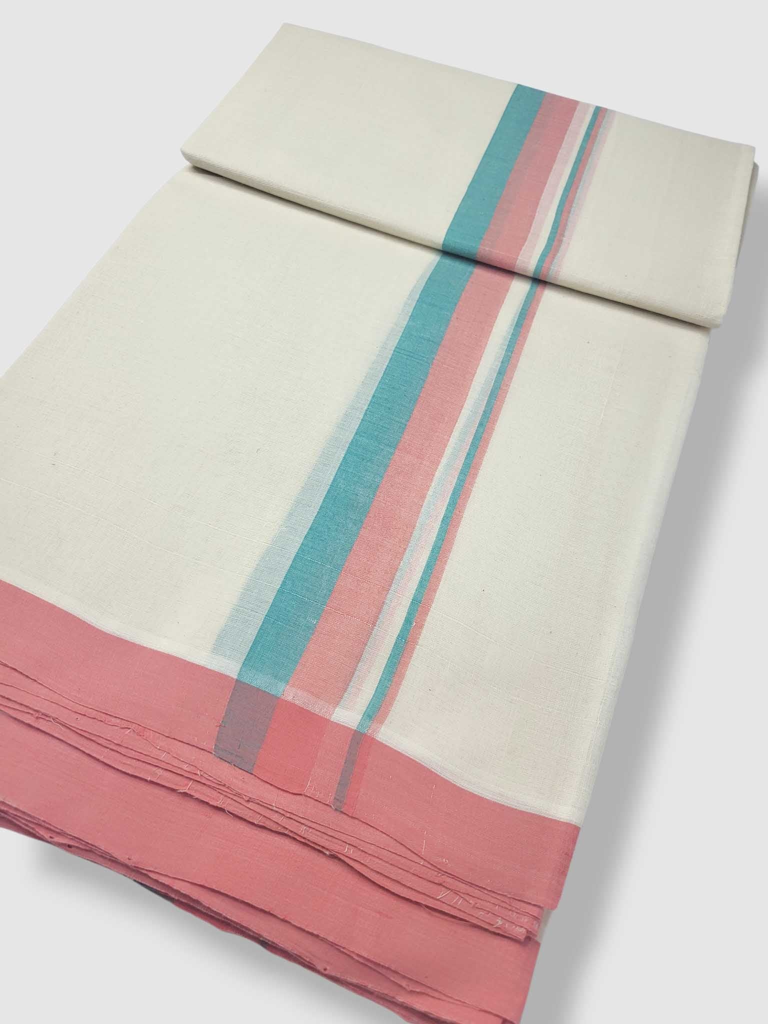 Kerala Balaramapuram Pure Cotton Handloom Mundu/Dhoti