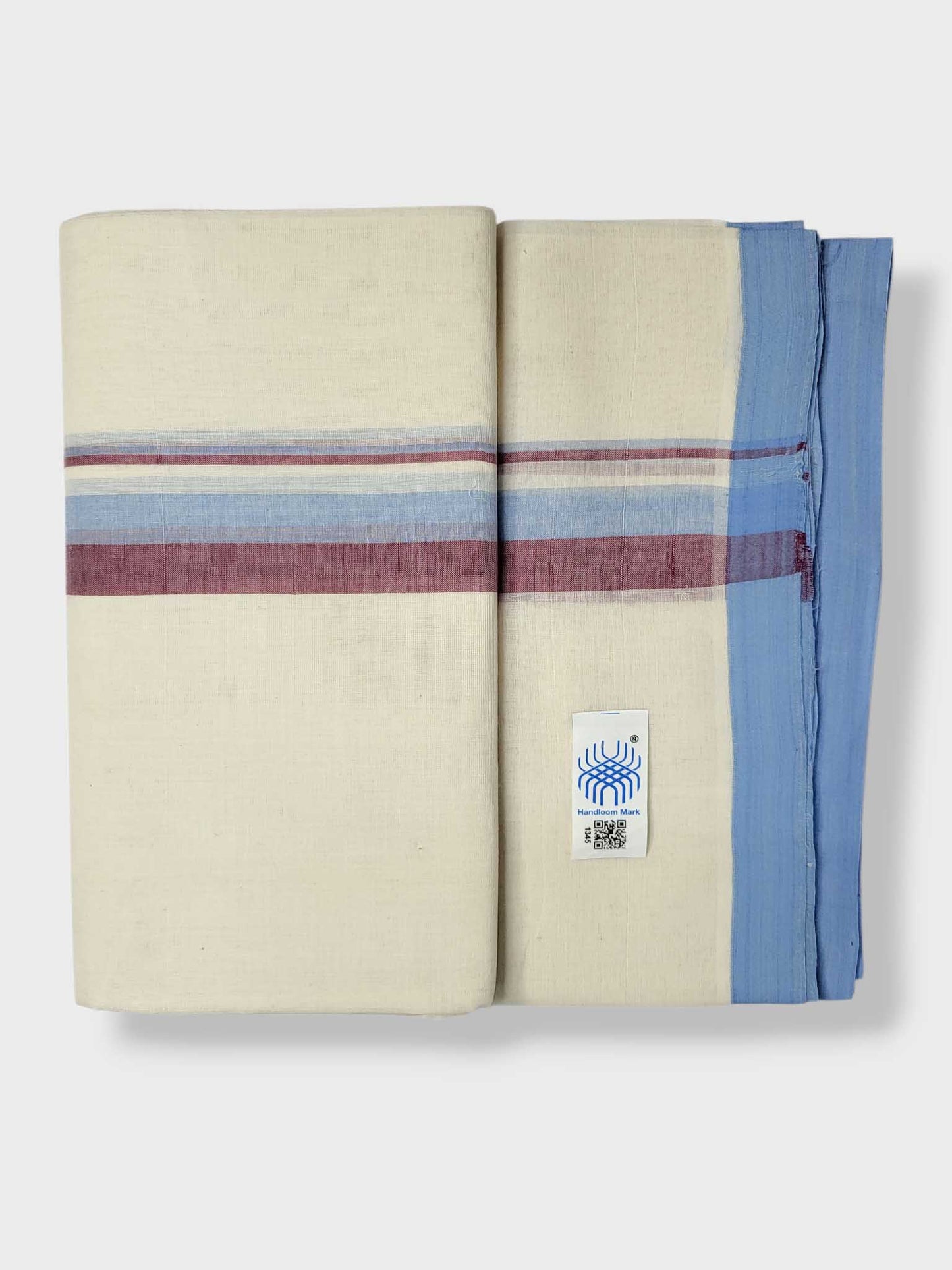 Kerala Balaramapuram Pure Cotton Handloom Mundu/Dhoti