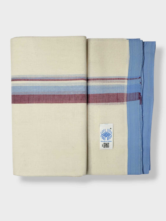 Kerala Balaramapuram Pure Cotton Handloom Mundu/Dhoti