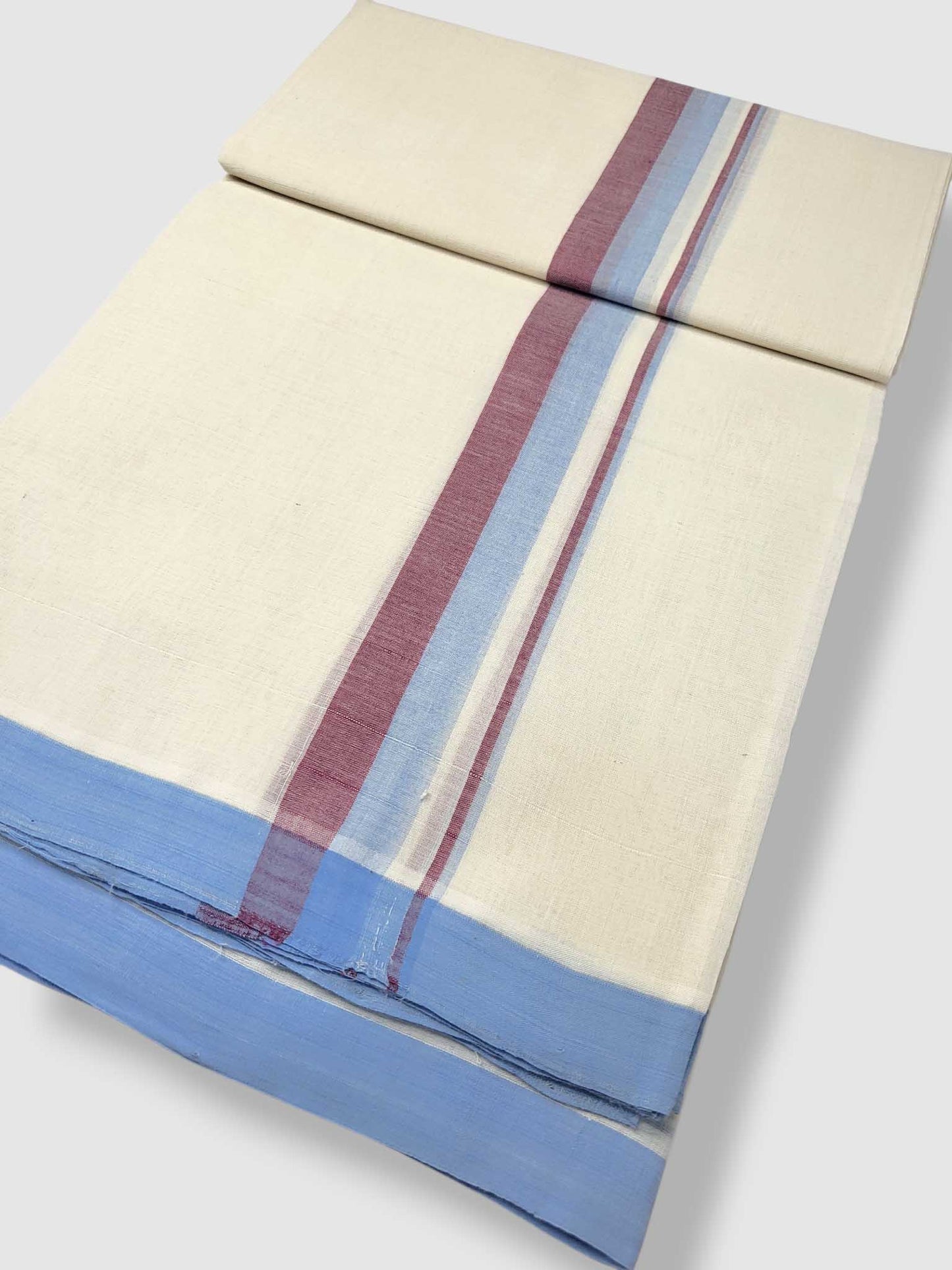 Kerala Balaramapuram Pure Cotton Handloom Mundu/Dhoti