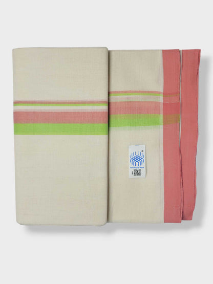 Kerala Balaramapuram Pure Cotton Handloom Mundu/Dhoti
