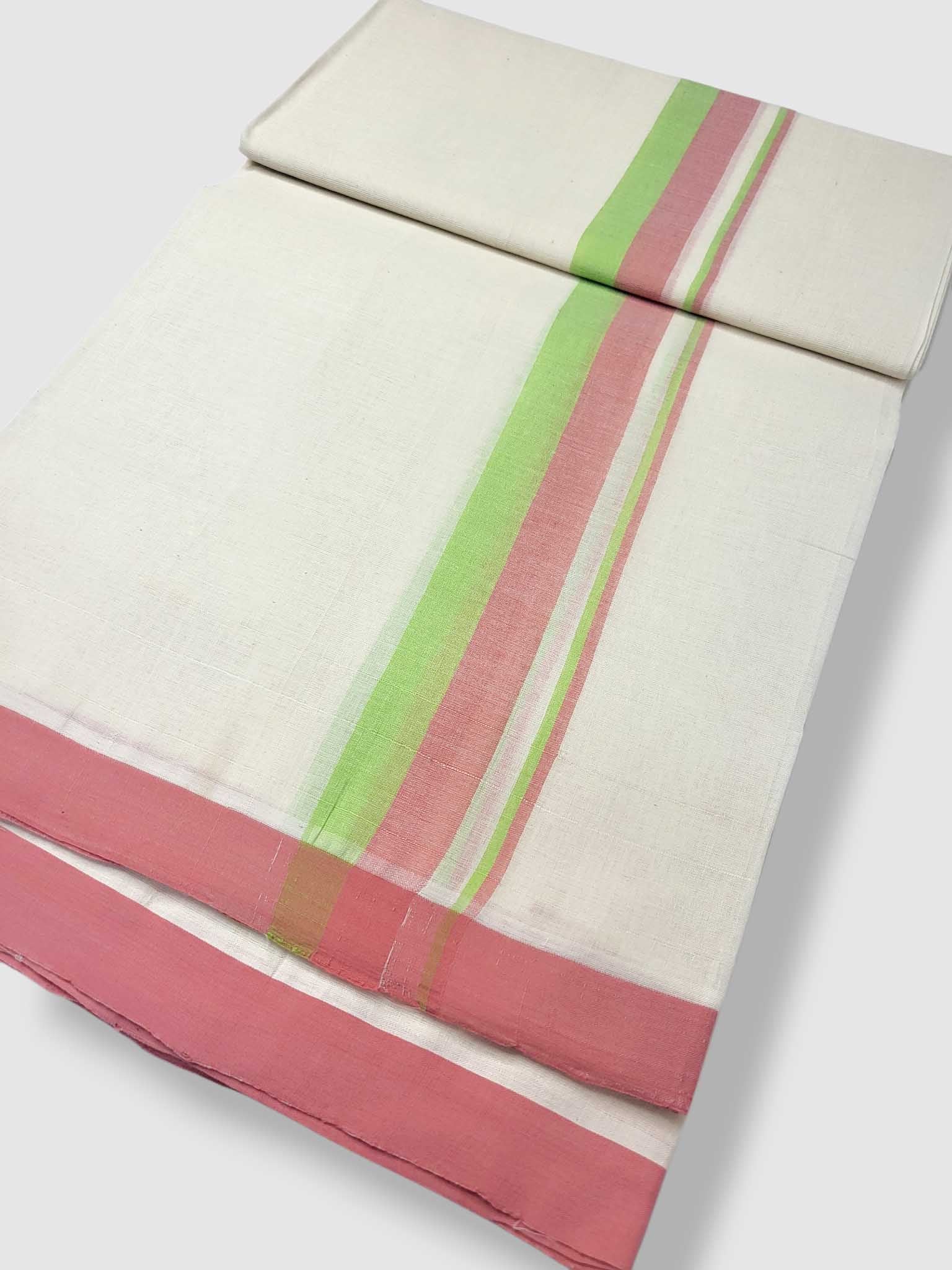 Kerala Balaramapuram Pure Cotton Handloom Mundu/Dhoti