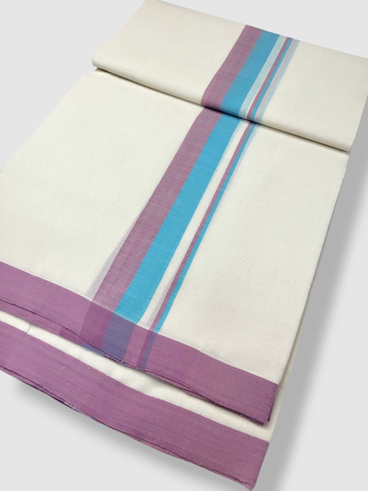 Kerala Balaramapuram Pure Cotton Handloom Mundu/Dhoti