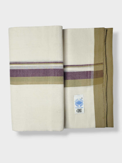 Kerala Balaramapuram Pure Cotton Handloom Mundu/Dhoti