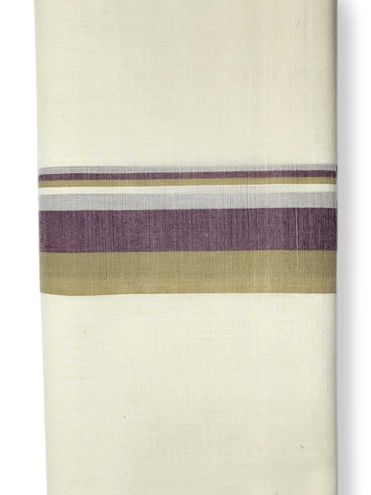 Kerala Balaramapuram Pure Cotton Handloom Mundu/Dhoti