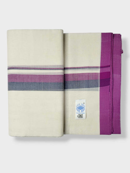 Kerala Balaramapuram Pure Cotton Handloom Mundu/Dhoti