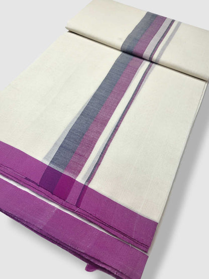 Kerala Balaramapuram Pure Cotton Handloom Mundu/Dhoti