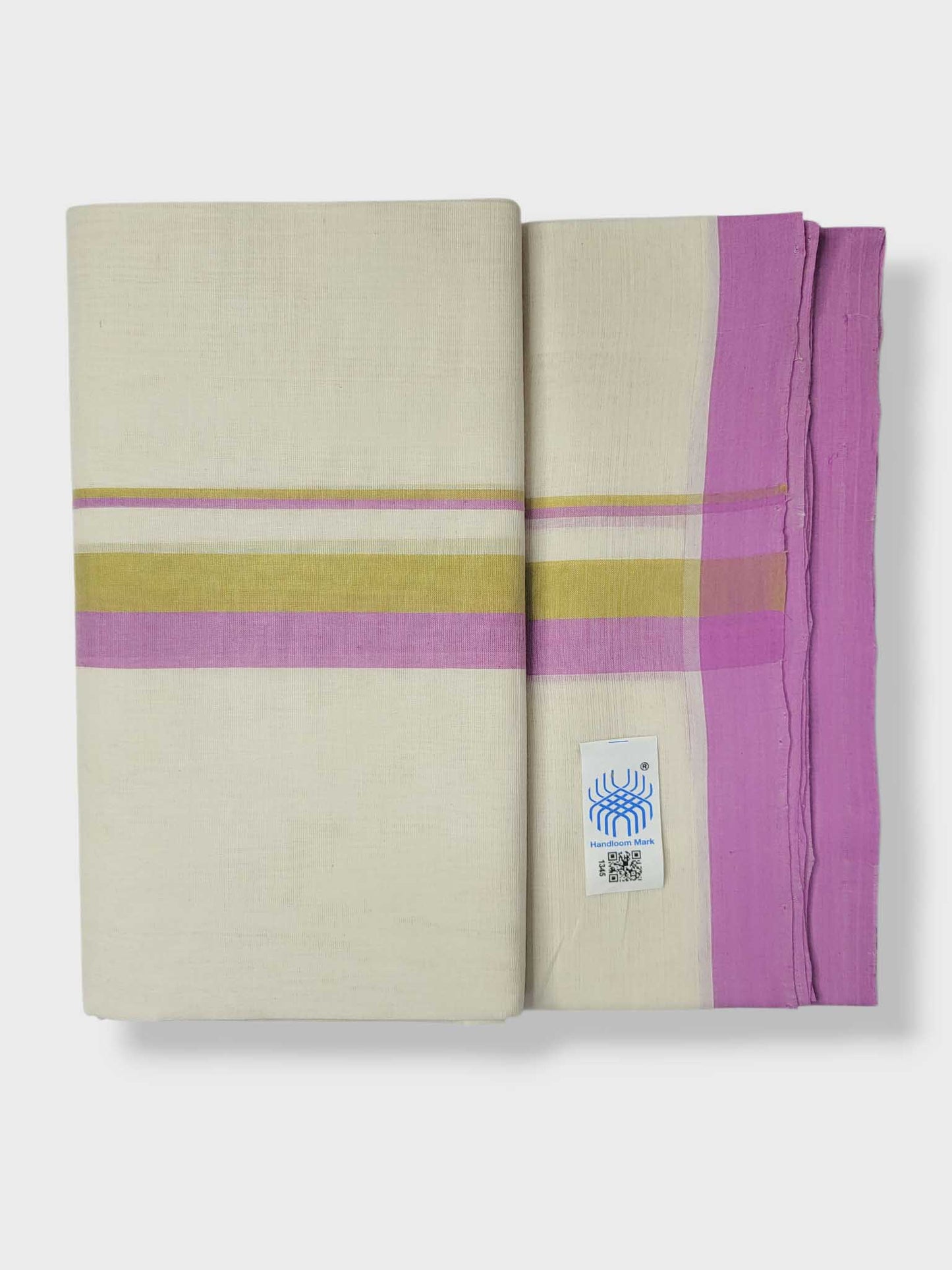 Kerala Balaramapuram Pure Cotton Handloom Mundu/Dhoti