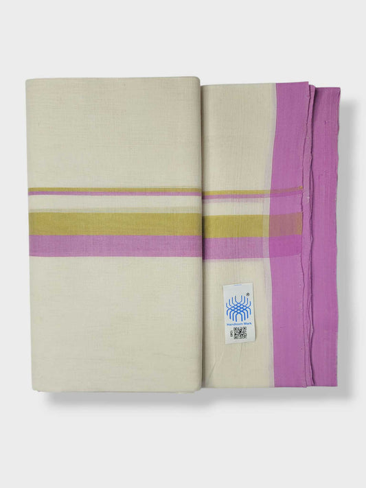 Kerala Balaramapuram Pure Cotton Handloom Mundu/Dhoti