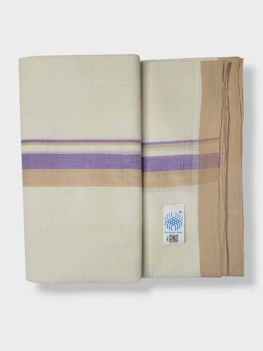 Kerala Balaramapuram Pure Cotton Handloom Mundu/Dhoti