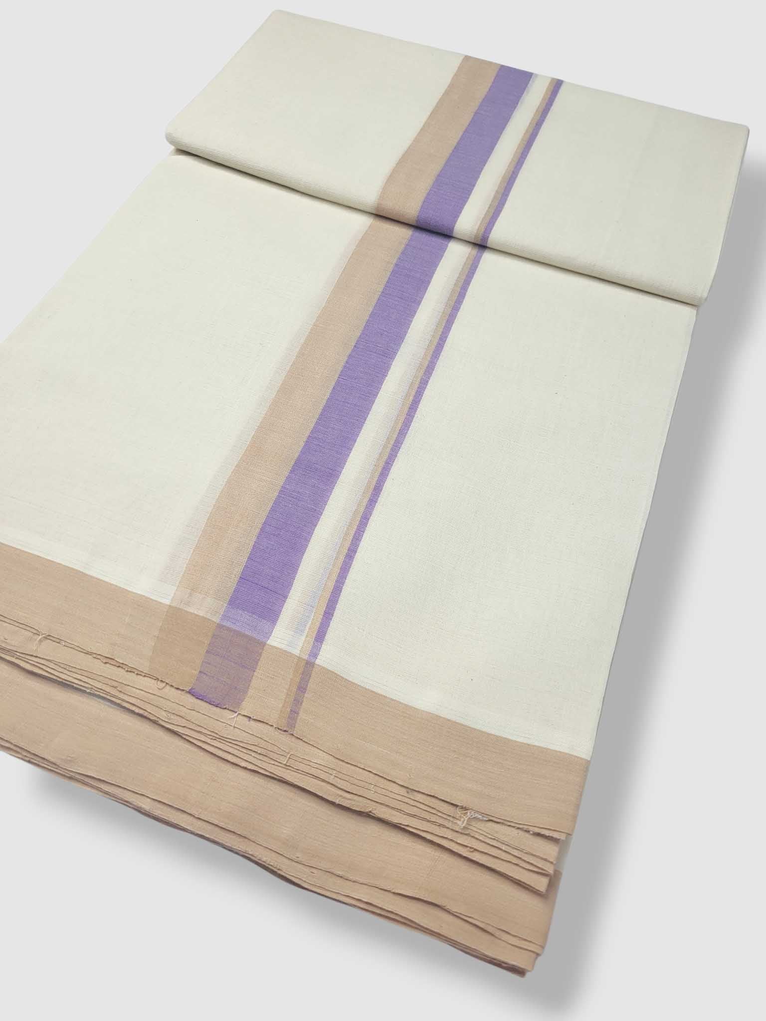 Kerala Balaramapuram Pure Cotton Handloom Mundu/Dhoti