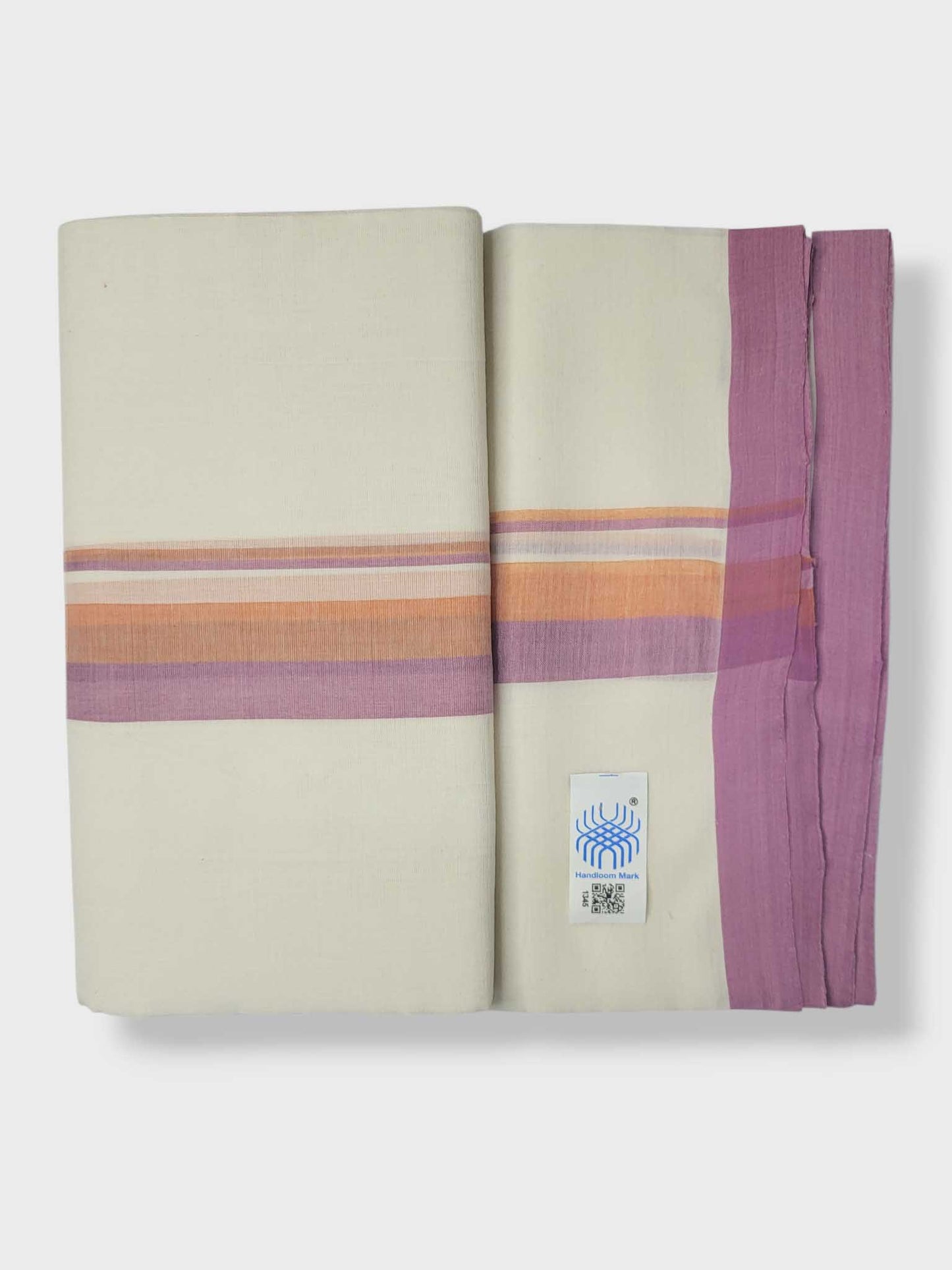 Kerala Balaramapuram Pure Cotton Handloom Mundu/Dhoti