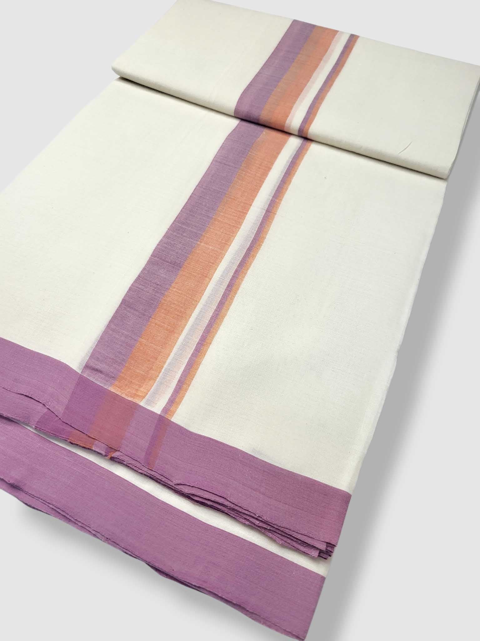 Kerala Balaramapuram Pure Cotton Handloom Mundu/Dhoti