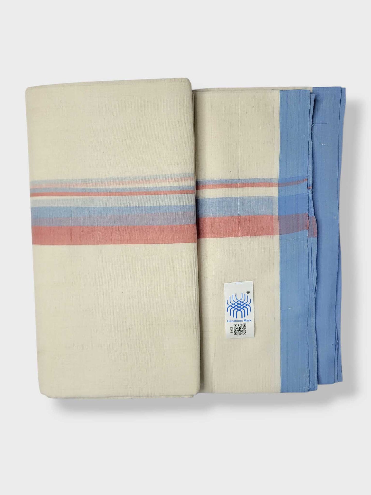 Kerala Balaramapuram Pure Cotton Handloom Mundu/Dhoti