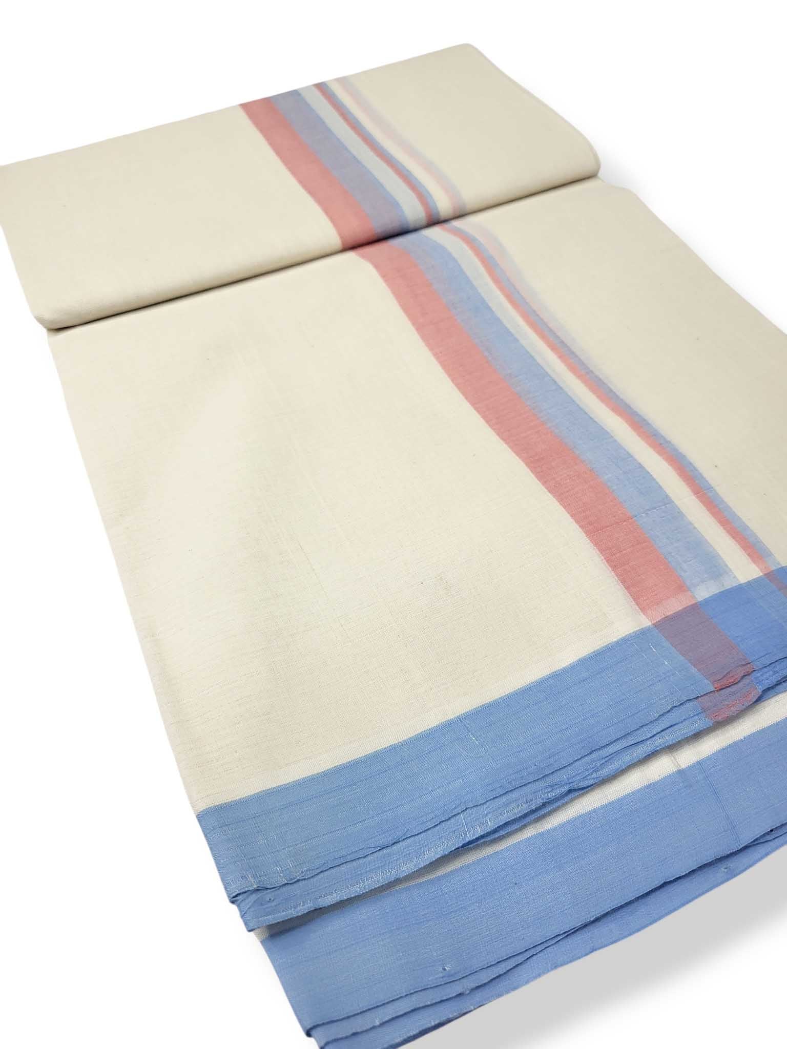 Kerala Balaramapuram Pure Cotton Handloom Mundu/Dhoti