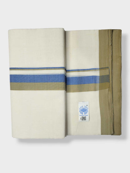 Kerala Balaramapuram Pure Cotton Handloom Mundu/Dhoti