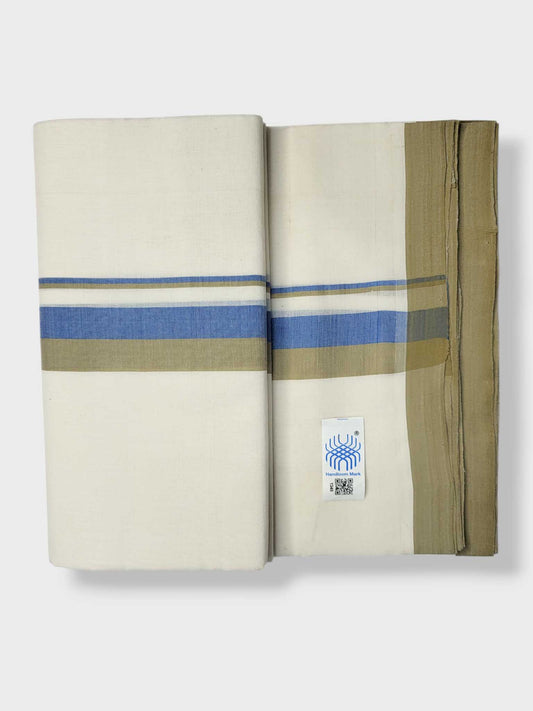 Kerala Balaramapuram Pure Cotton Handloom Mundu/Dhoti
