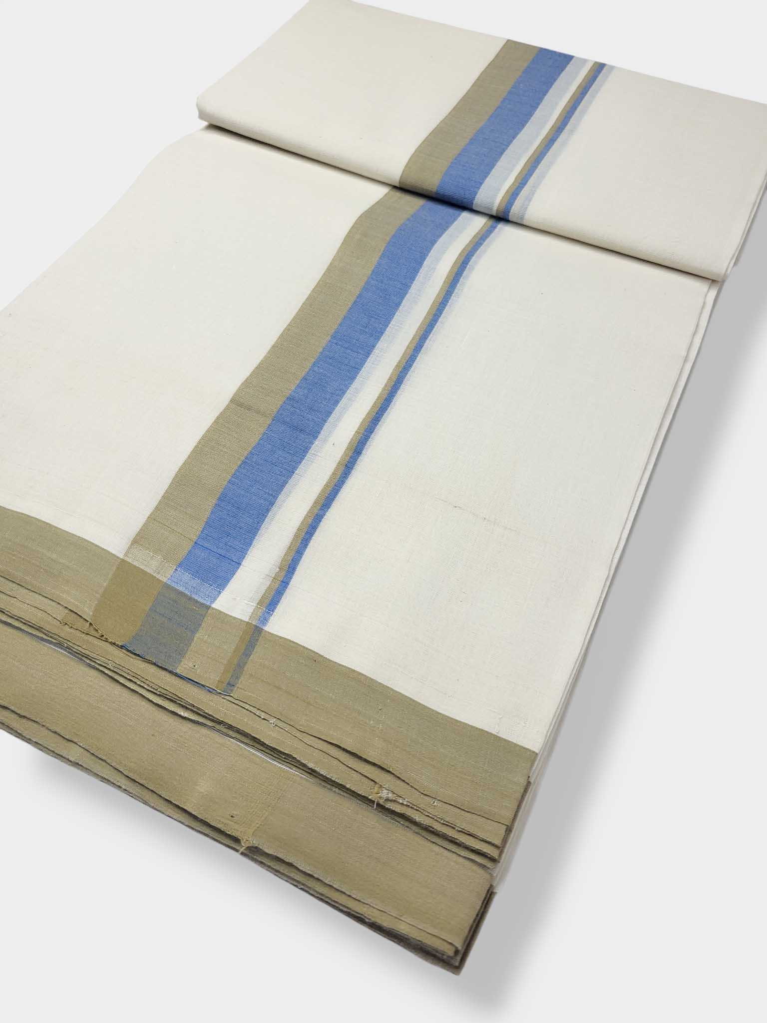 Kerala Balaramapuram Pure Cotton Handloom Mundu/Dhoti