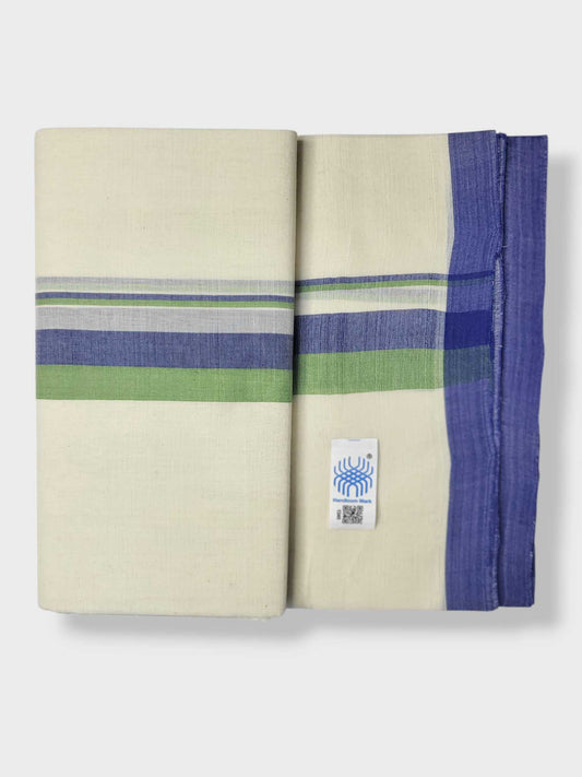 Kerala Balaramapuram Pure Cotton Handloom Mundu/Dhoti
