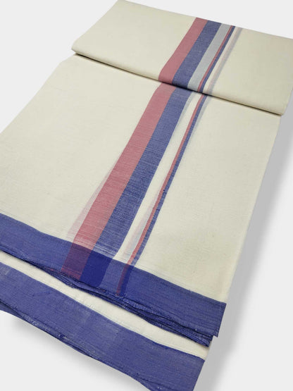 Kerala Balaramapuram Pure Cotton Handloom Mundu/Dhoti
