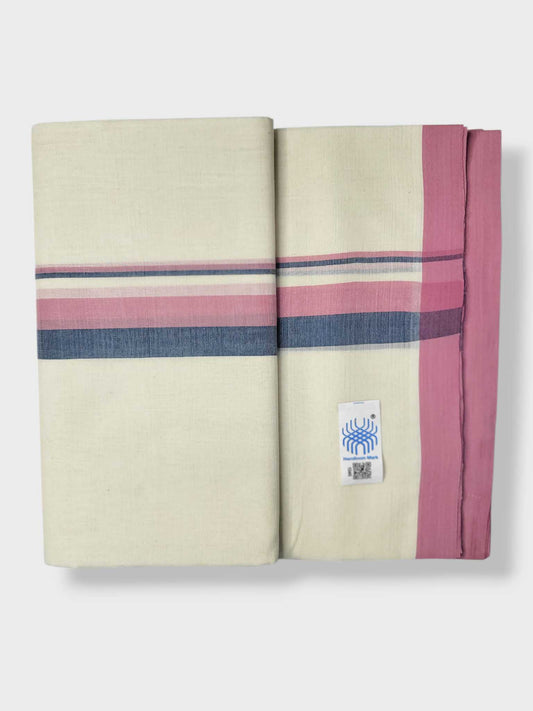 Kerala Balaramapuram Pure Cotton Handloom Mundu/Dhoti