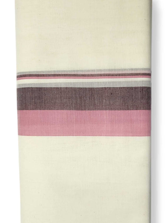 Kerala Balaramapuram Pure Cotton Handloom Mundu/Dhoti