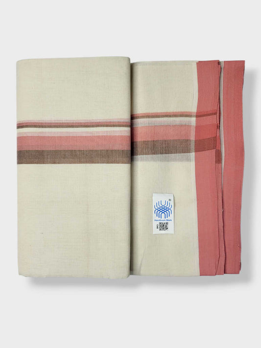 Kerala Balaramapuram Pure Cotton Handloom Mundu/Dhoti