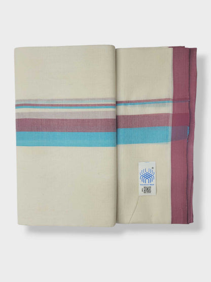 Kerala Balaramapuram Pure Cotton Handloom Mundu/Dhoti