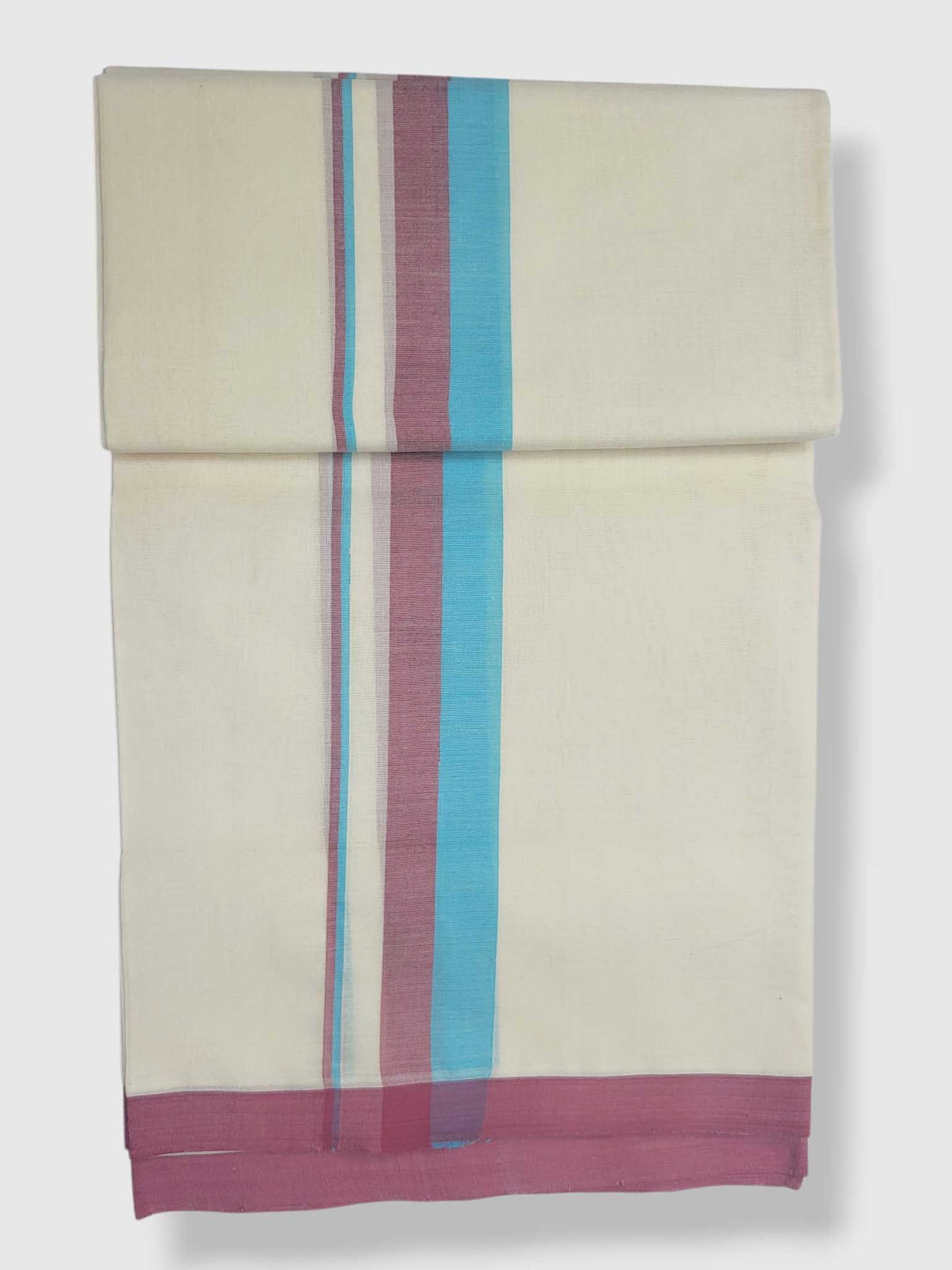 Kerala Balaramapuram Pure Cotton Handloom Mundu/Dhoti