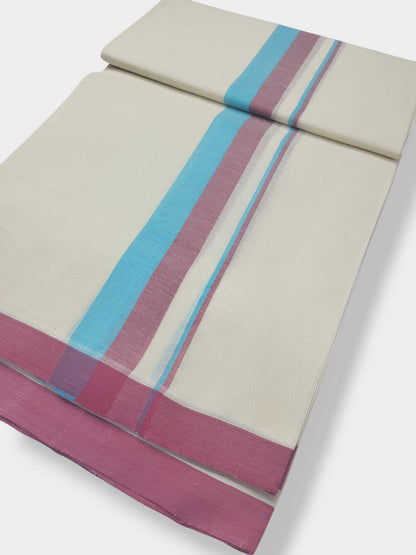 Kerala Balaramapuram Pure Cotton Handloom Mundu/Dhoti
