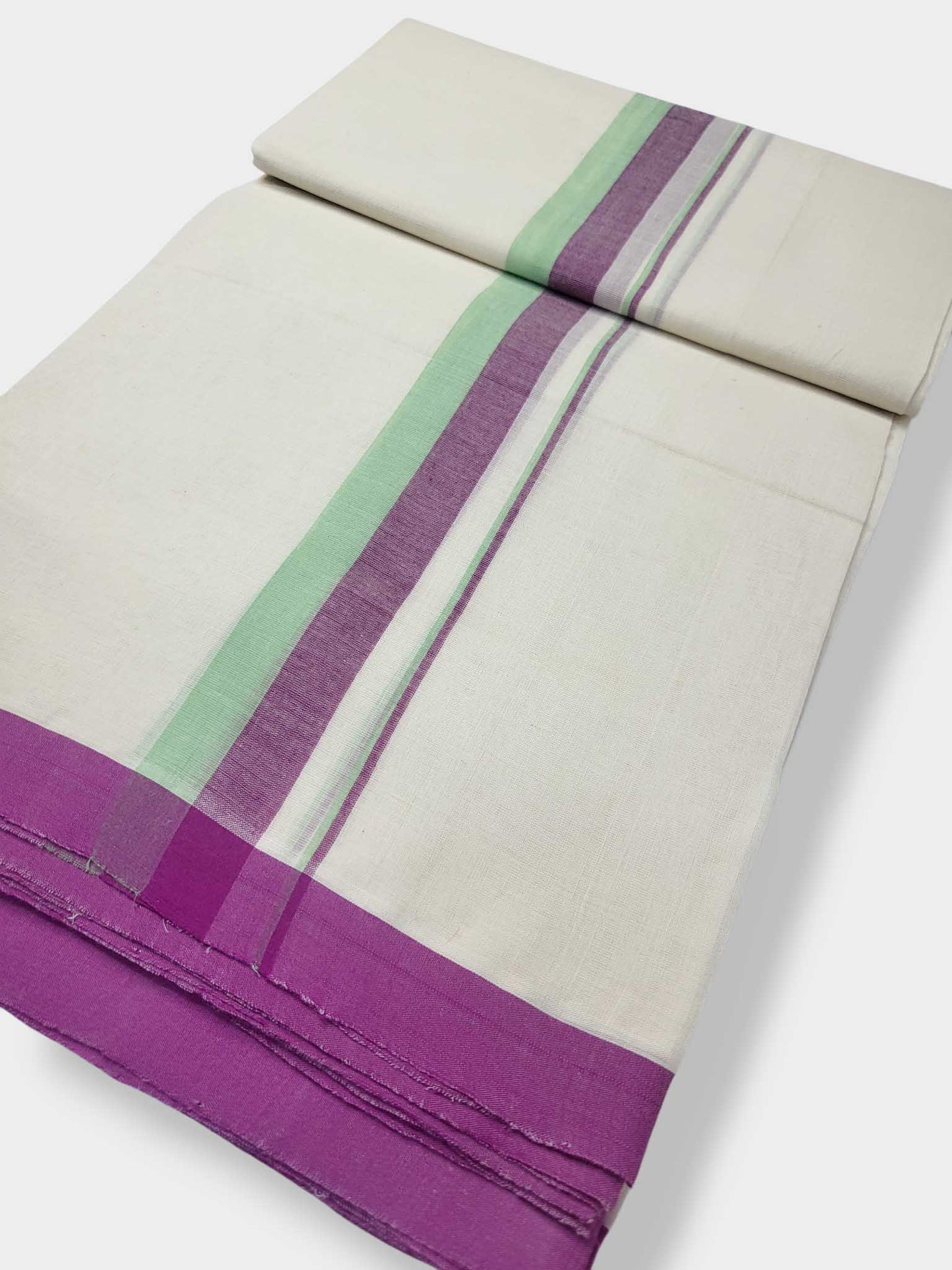 Kerala Balaramapuram Pure Cotton Handloom Mundu/Dhoti