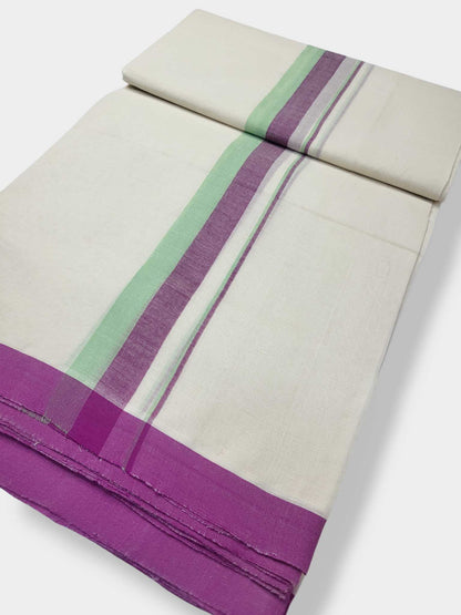 Kerala Balaramapuram Pure Cotton Handloom Mundu/Dhoti