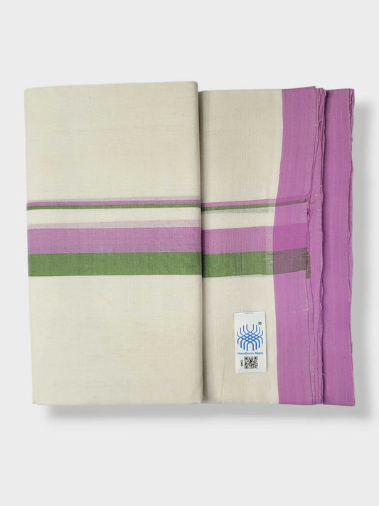 Kerala Balaramapuram Pure Cotton Handloom Mundu/Dhoti