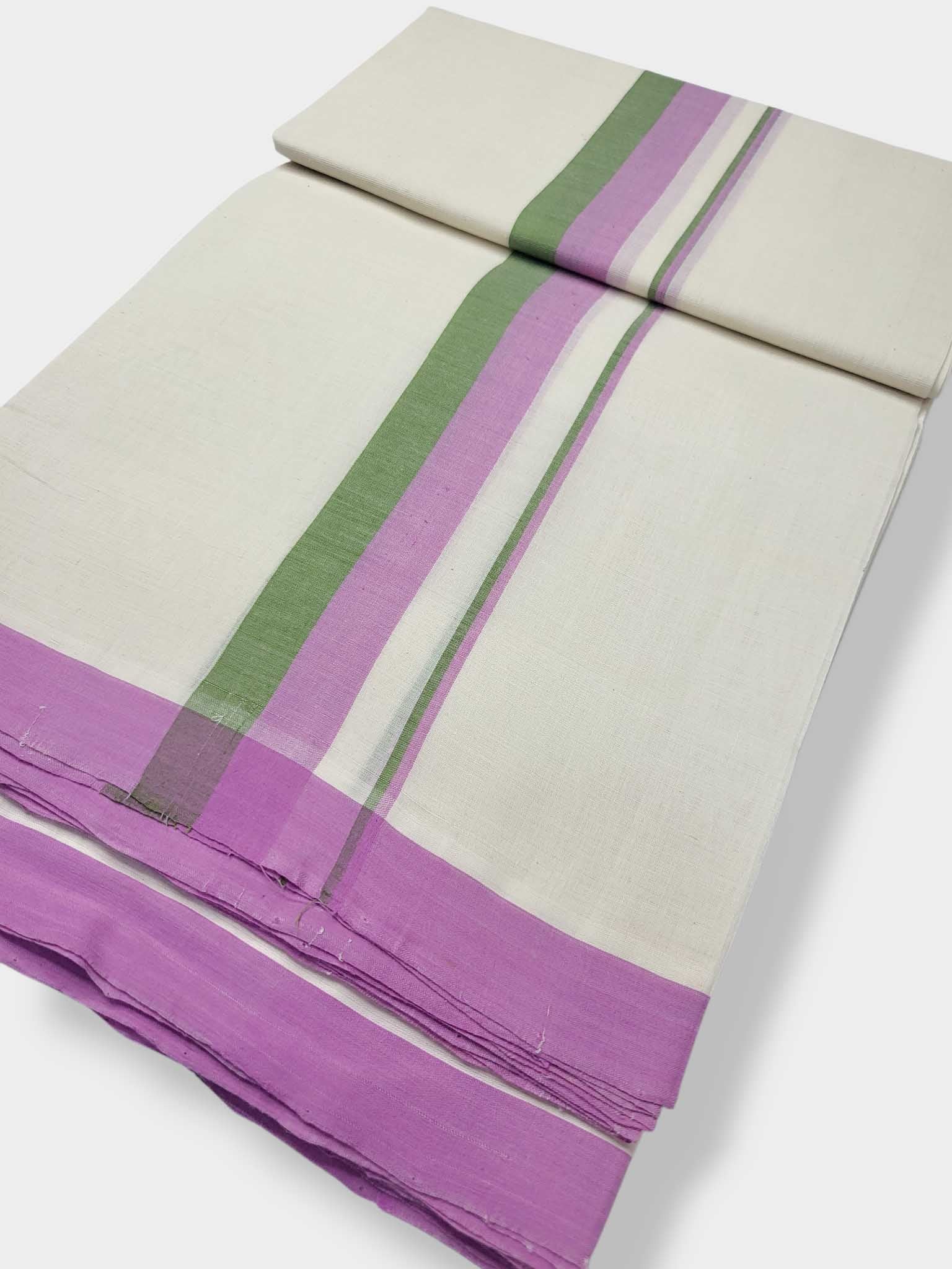 Kerala Balaramapuram Pure Cotton Handloom Mundu/Dhoti