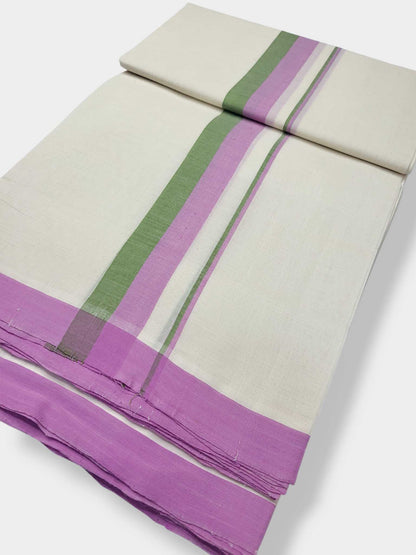 Kerala Balaramapuram Pure Cotton Handloom Mundu/Dhoti
