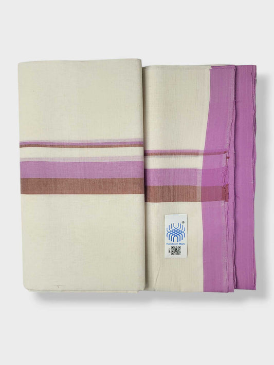 Kerala Balaramapuram Pure Cotton Handloom Mundu/Dhoti