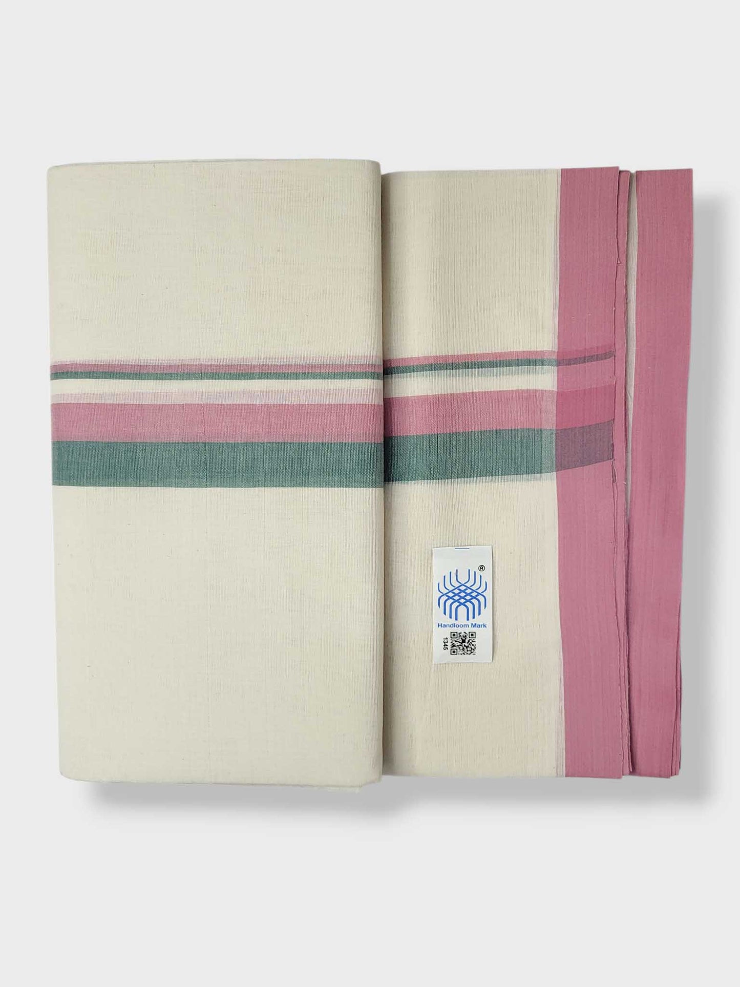 Kerala Balaramapuram Pure Cotton Handloom Mundu/Dhoti