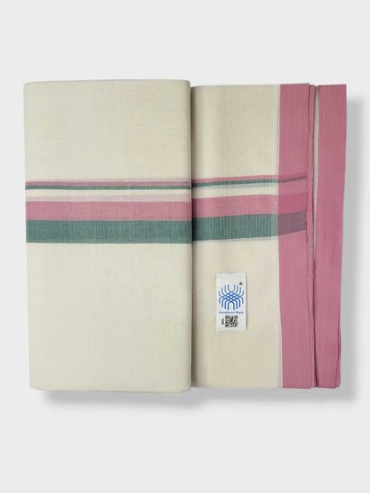 Kerala Balaramapuram Pure Cotton Handloom Mundu/Dhoti