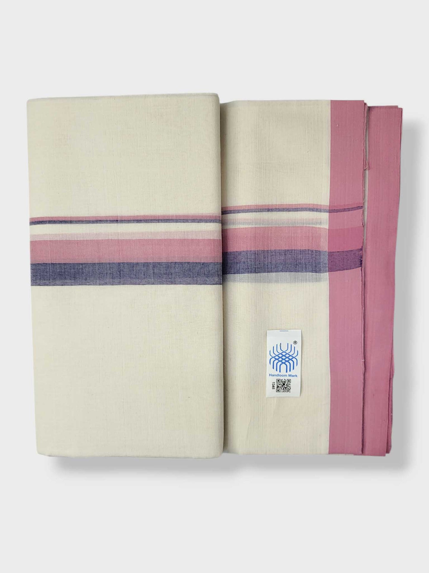 Kerala Balaramapuram Pure Cotton Handloom Mundu/Dhoti