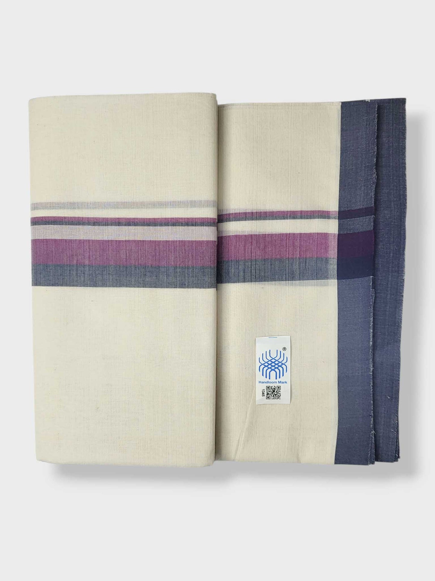 Kerala Balaramapuram Pure Cotton Handloom Mundu/Dhoti