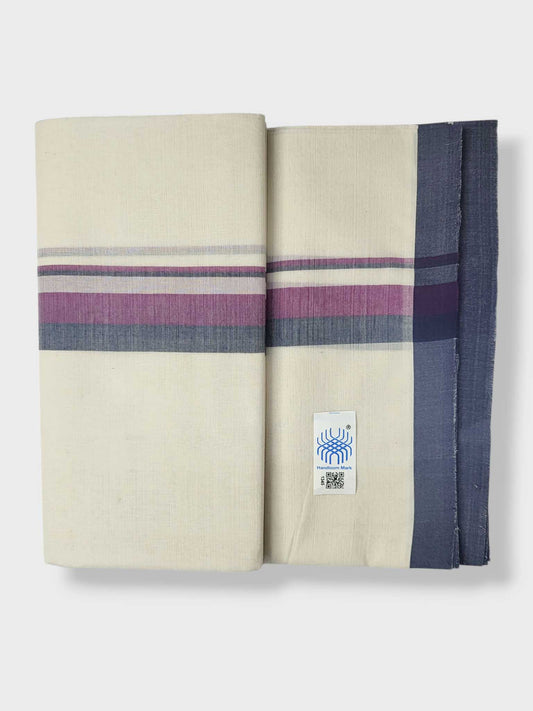 Kerala Balaramapuram Pure Cotton Handloom Mundu/Dhoti