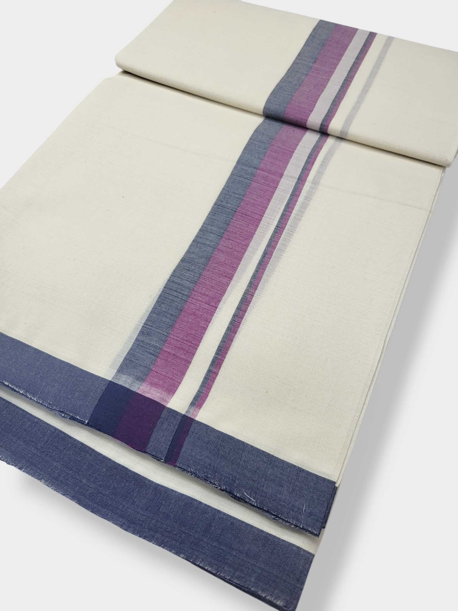 Kerala Balaramapuram Pure Cotton Handloom Mundu/Dhoti