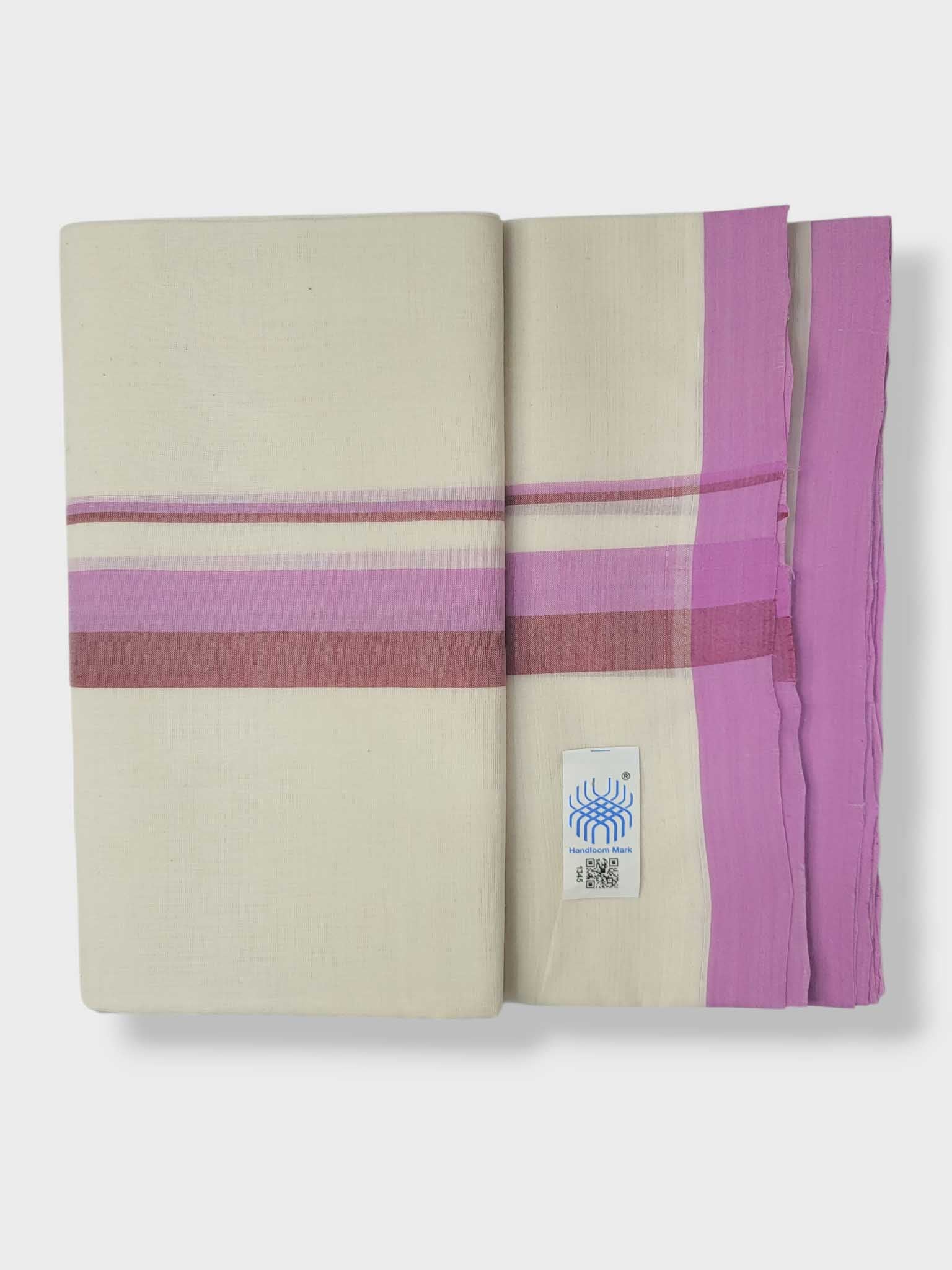 Kerala Balaramapuram Pure Cotton Handloom Mundu/Dhoti